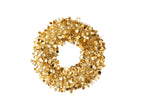 J-Line decoratie krans Sprankelend - polystyreen - goud - medium