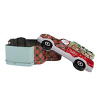 Bewaarblik 19x11x7 cm Rood Metaal