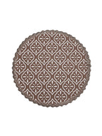 Placemats – Jute & Katoen Gehaakt Antislip – Rond 38cm, Set van 4