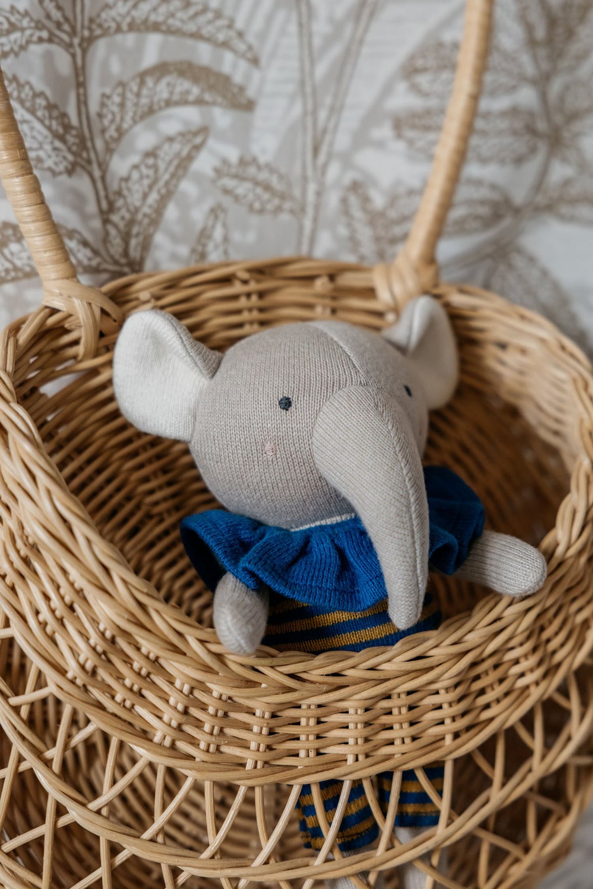 Gebreide speelgoed, babycadeau, olifantenpim