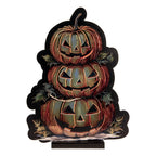 Kerst Infinity Spiegel Lamp Pompoen 30x7x41 cm Oranje Kunststof