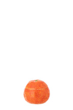 J-Line voorraadpot Oranje Dolomiet - keramiek - oranje/wit
