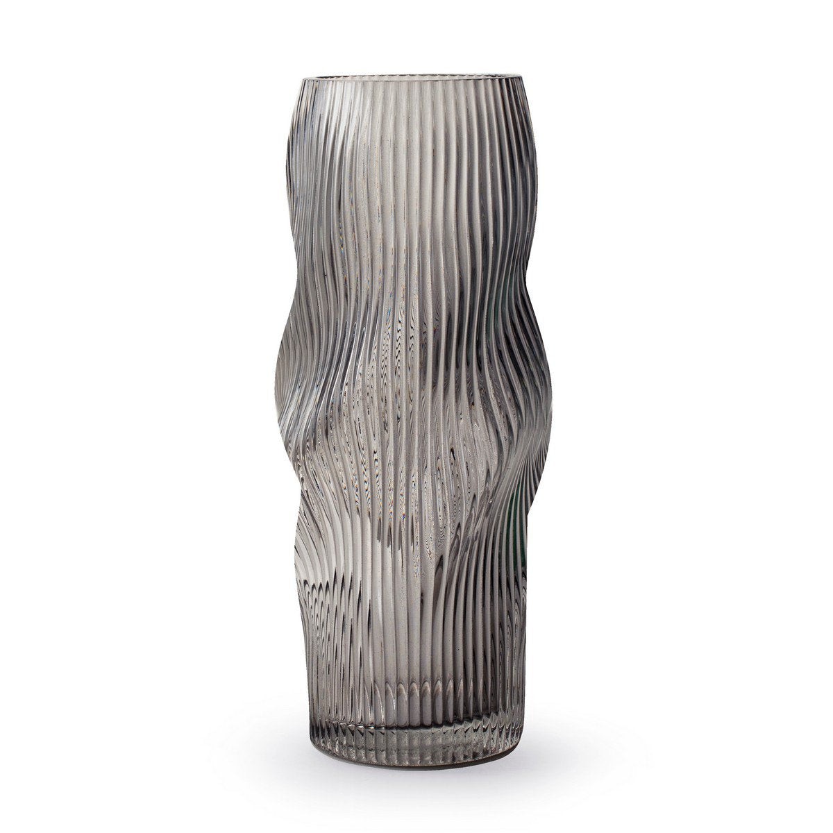 Vaas 'wessel' blauw h29 d12 cm