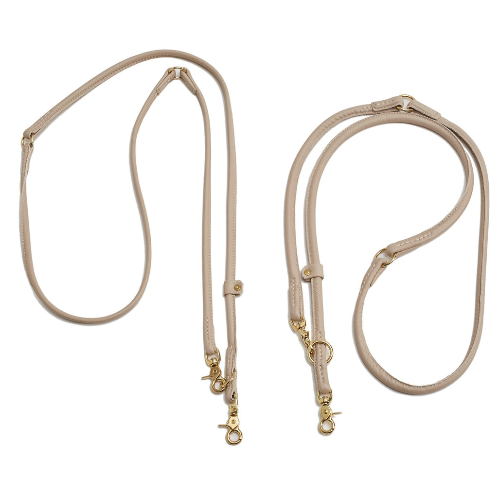 Amici Ivory – Rondgestikte leren riem