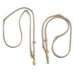 Amici Ivory – Rondgestikte leren riem
