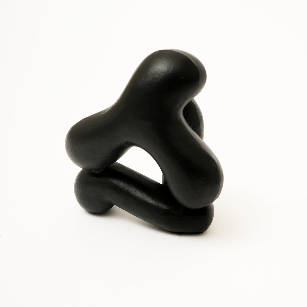 Abstract aluminium tafelbeeld – zwart