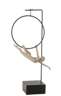 J-Line Gymnaste Hoepel Gamma Resin Beige/Zwart