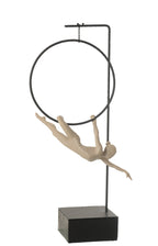 J-Line Gymnaste Hoepel Gamma Resin Beige/Zwart