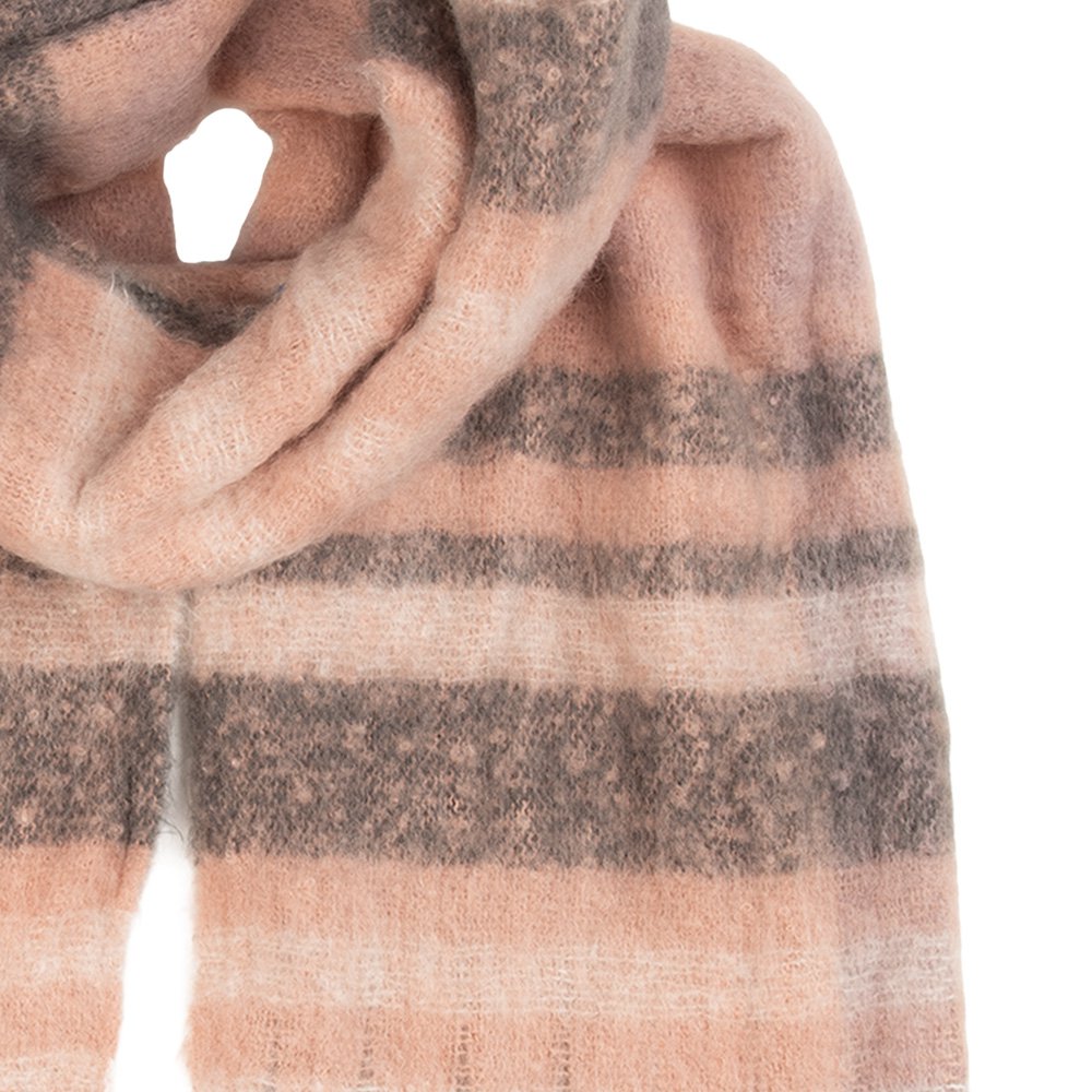 Wintersjaal Dames 50x180 cm Roze Textiel