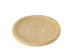 J-Line decoratie Plateau Blad - hout - naturel - L