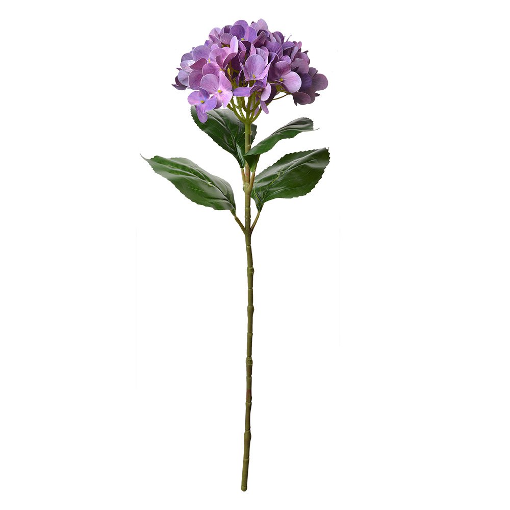 Kunstbloem Hortensia 68 cm Paars Kunststof