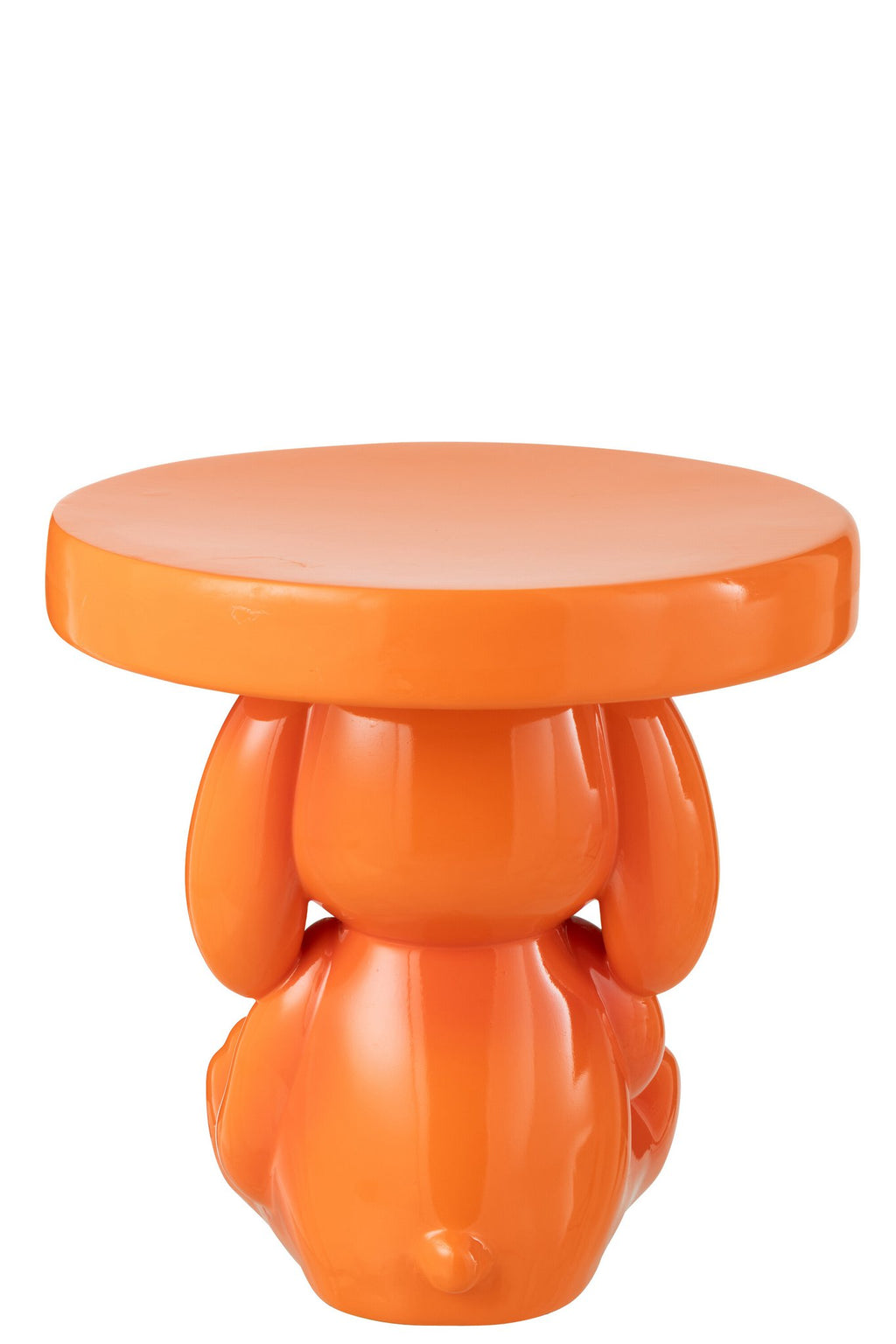 J-Line bijzettafel Beer - polyresin - oranje