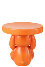 J-Line bijzettafel Beer - polyresin - oranje