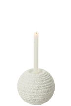 J-Line Kandelaar Creta Rond Cement Wit Large