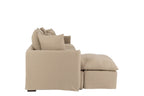 J-Line zetelhoes Beach - textiel - beige