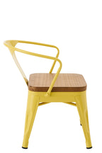 J-Line kinderstoel Evi - ijzer - geel