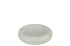 J-Line kom Rond Laag Marmer - steen - wit - small