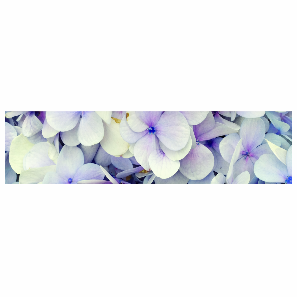 Rouwkaart - Lang "Hydrangea" Blanco - 20 Stuks