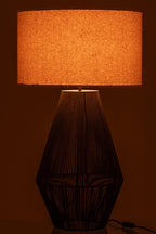J-Line lamp Striing - metaal/papier - zwart