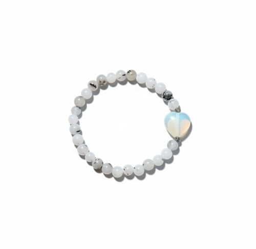 Dames armband Toermalijn Agaat & Opaliet hart