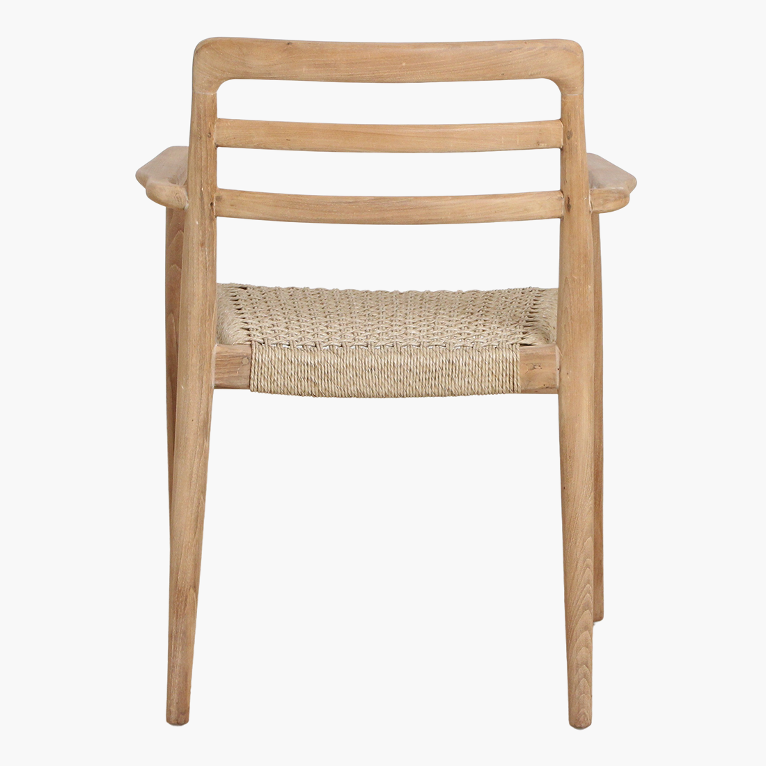 Verano teakhouten tuinstoel met armleuning - FSC-gerecycled hout