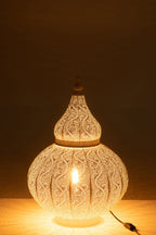 J-Line lamp Aladin - metaal - wit - small