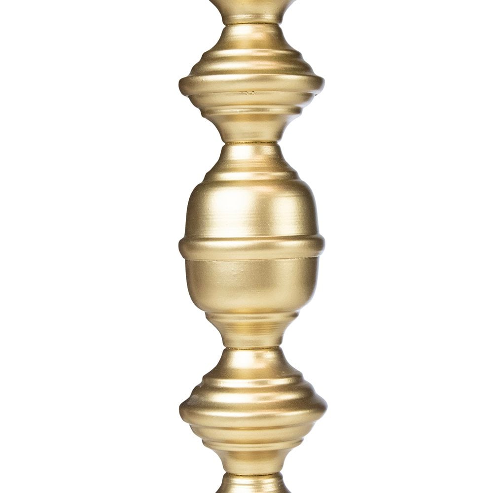 Lampvoet ornament champagne goud 12x12x40cm