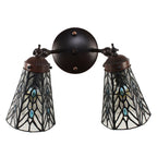 Wandlamp Tiffany 30x23x23 cm transparant Glas Muurlamp