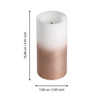 LED Kaars Amboriala Koper 8x15 cm