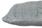 J-Line kussen Twist - polyester - grijs