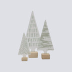 Kerstboom Medium 8,5x18 witte slingers