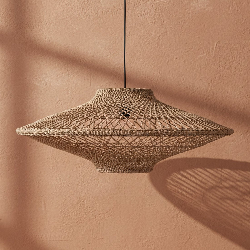 Corda hanglamp naturel large Ø 80x37 cm