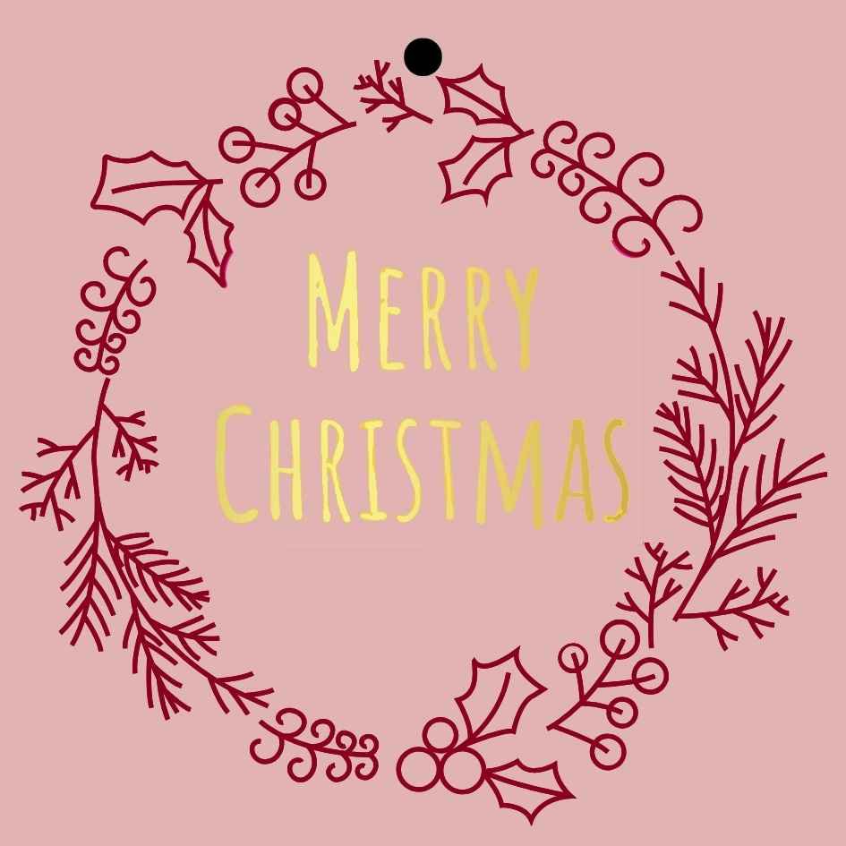 Cadeaukaartje – “Merry Christmas” – 20 Stuks