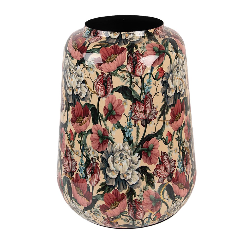 Vaas Ø 27x34 cm Beige Metaal