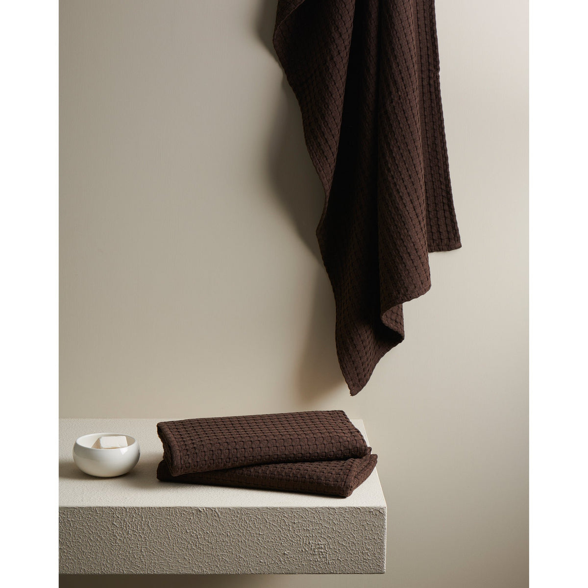 Katoenen Bamboe Handdoek Wafel - XL