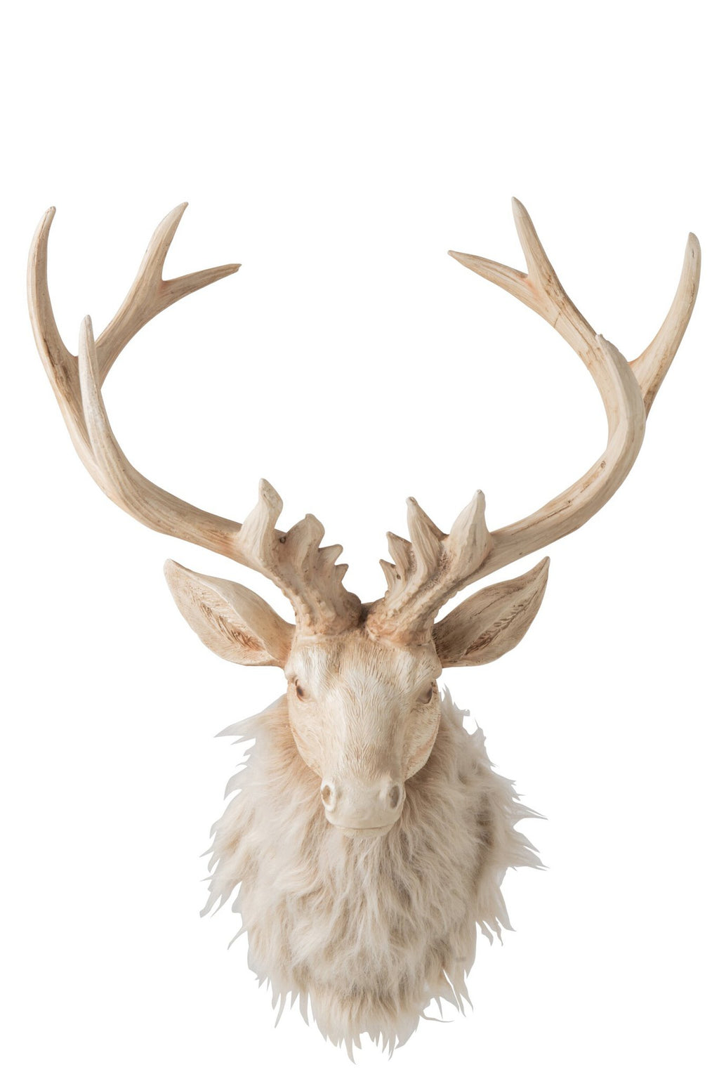 J-Line wanddecoratie Hoofd - polyresin - lichtbeige - large