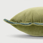 Kussenhoes | Mirage Scallop Moss Green Kussenhoes van Sanctuary Living