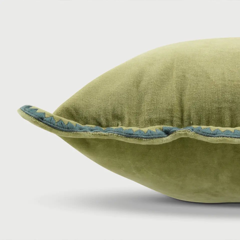 Kussenhoes | Mirage Scallop Moss Green Kussenhoes van Sanctuary Living