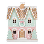 Gingerbread house 38x20x48 cm Bruin Kunststof