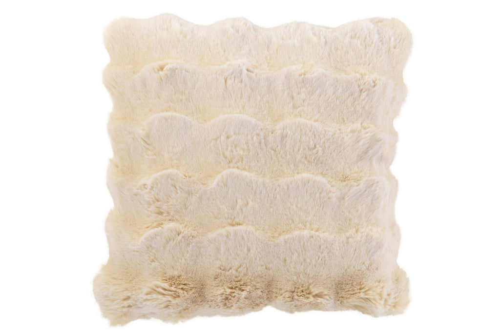 J-Line Kussen Wave Polyester Crème