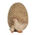 Beeld Kip 10 cm Bruin Polyresin