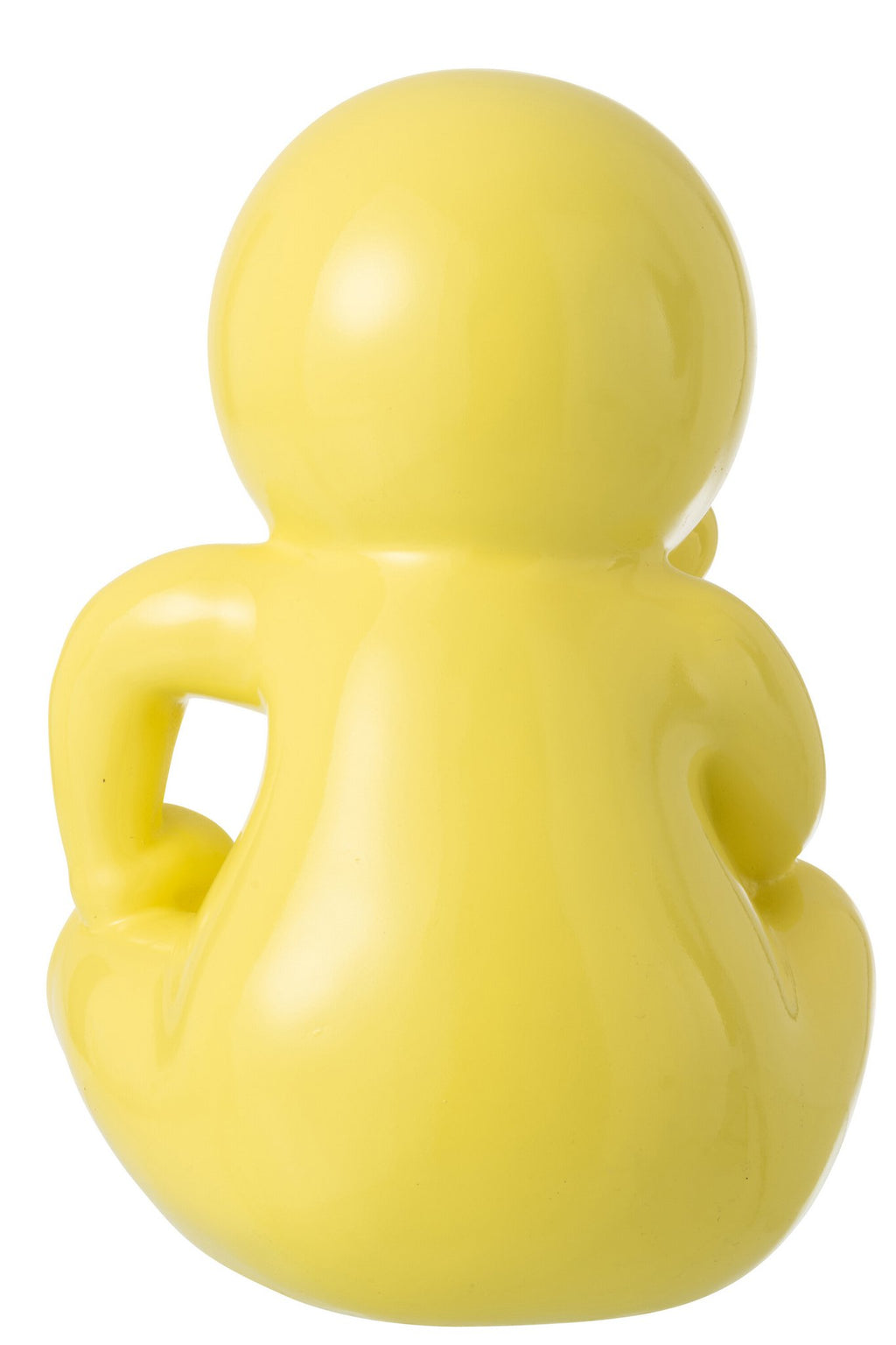 J-Line decoratie Beeldje Marcel - polyresin - geel
