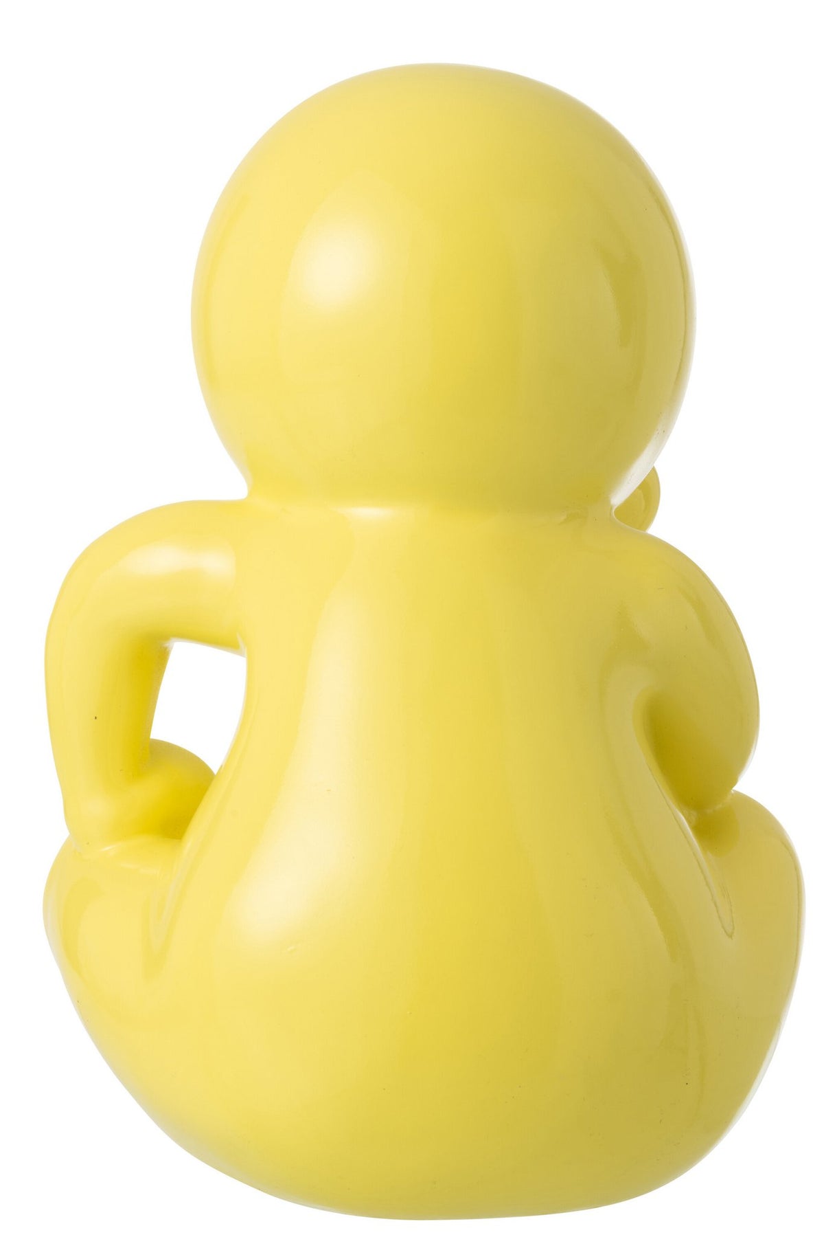 J-Line decoratie Beeldje Marcel - polyresin - geel
