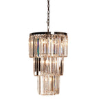 Kroonluchter Ø 47x74 cm Transparant IJzer Hanglamp