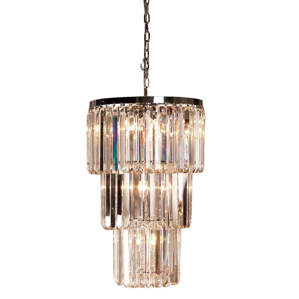 Kroonluchter Ø 47x74 cm Transparant IJzer Hanglamp