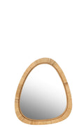 J -Line Spiegel Paille - Jute/Glas - Naturel - Small - 54 x 46,5 cm
