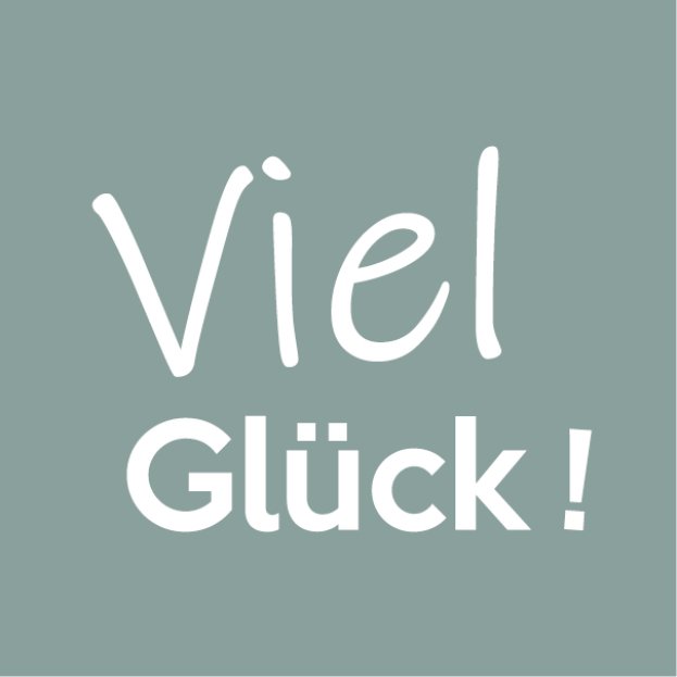 Wenskaart - Viel Gluck
