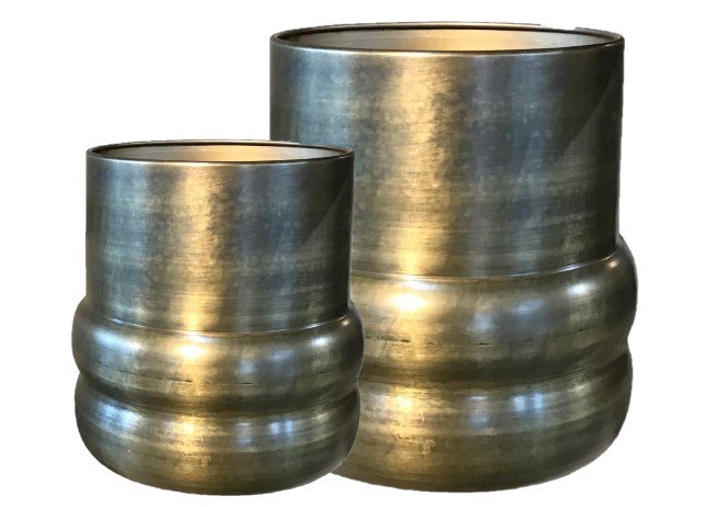 Semperpot vintage goud set2