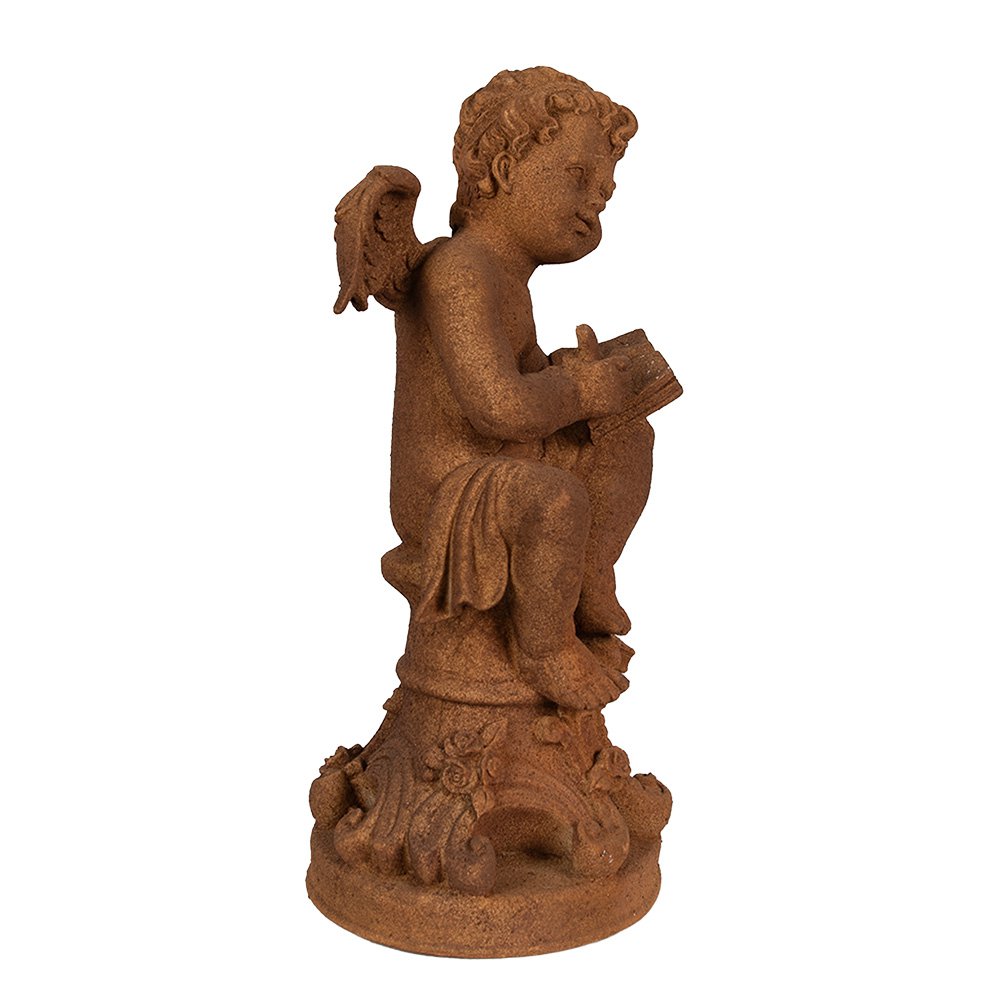 Decoratie Beeld Engel 36 cm Bruin Polyresin Religious sculpture