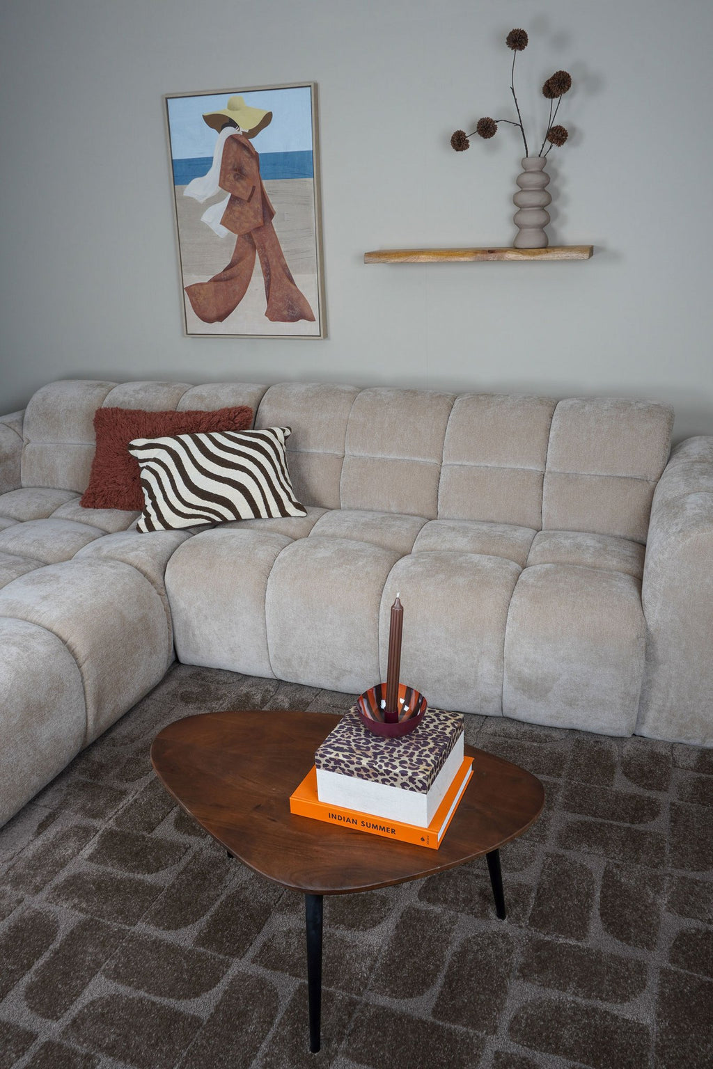 Vloerkleed Nala Bruin - 240 x 340 cm